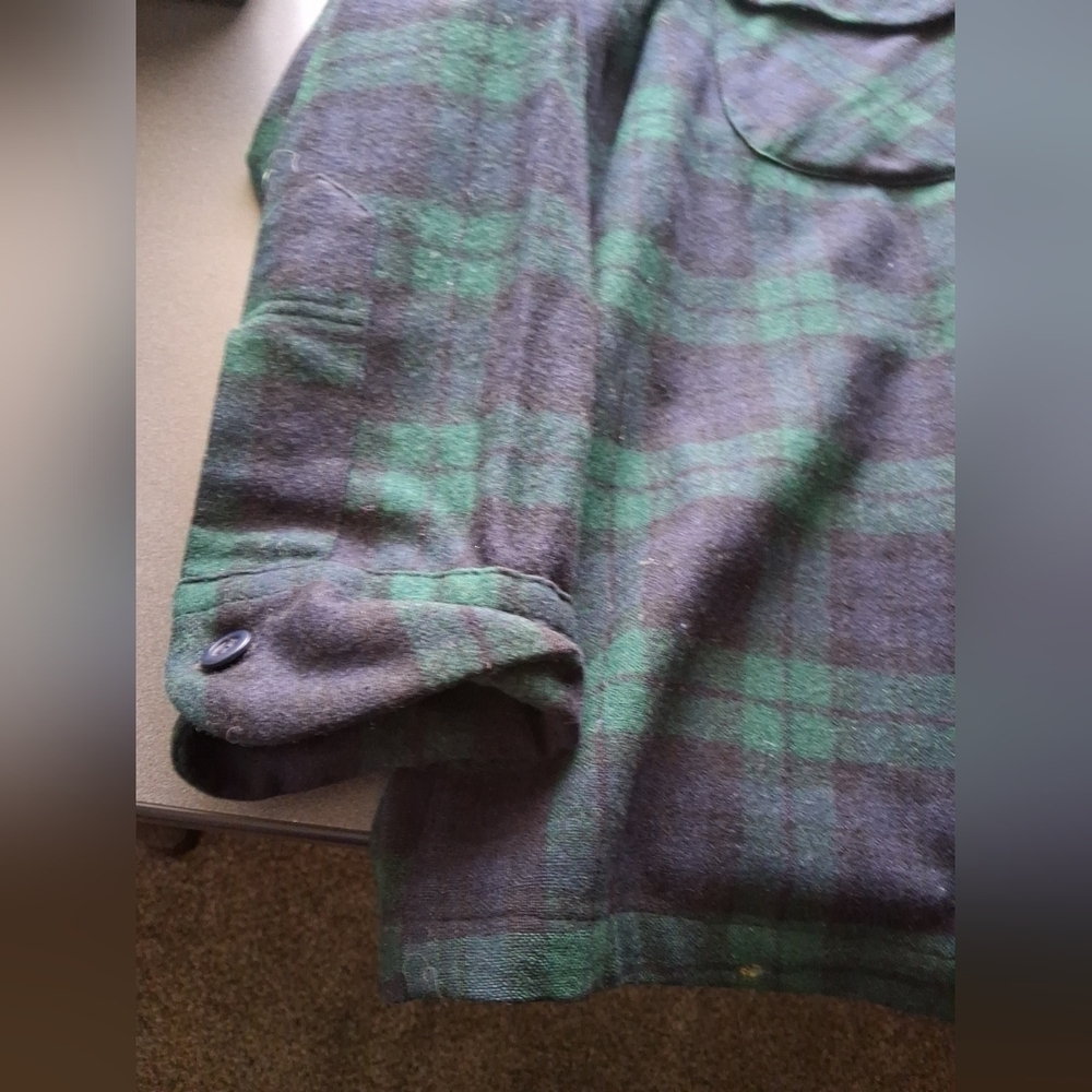 Vintage Pendleton Wool Tartan Plaid Button Down Shirt Mens Large - Picture 4 of 8